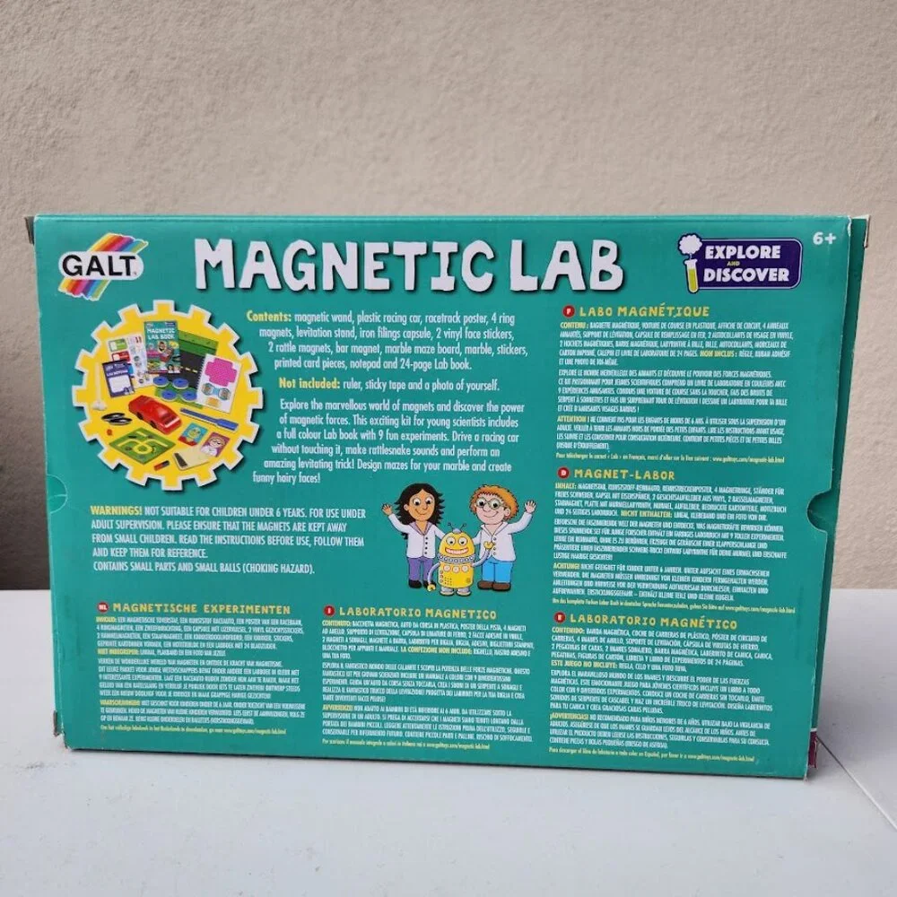 NEW Galt Toys Magnetic Lab Science Kit for Kids Toy Ages 6+ Magnets STEM  Experi